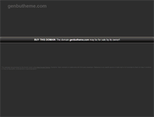 Tablet Screenshot of genbutheme.com